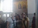 Hieldis, Jaqueline e Nathália no Museu Santa Sofia.