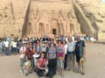 Grupo no Templo de Abu Simbel.