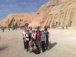 Ma.Eugênia, Ivonne, José, Ma.Luiza, Ail, Andrea, Gelça e Ma.Helena em Abu Simbel
