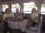 Lúcia, Ivonne e Maria Helena no passeio de barco pelo Bósforo.