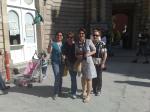 Maria Helena, Maria Luiza, Ana e Ivonne na visita ao Palácio de Dolmabeche.