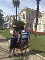 Ivan e José na saída do Palácio.