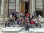 Grupo no Palácio Beylerbeyi em Istambul.
