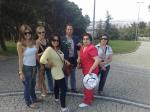 Nathália, Alcenira, Jaqueline, Orham, Ail e Terezinha, no local da melhor vista 
