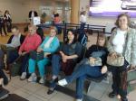 No aeroporto de Lima, Peru, momentos antes do embarque para o México.