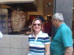 Sirlene e Constantino em rua de Puebla.