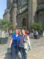 Rita e Elena na Catedral Metropolitana do México.