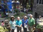 Marisa, Pe. Santo, Rita e Ivan na Casa Azul de Frida Kahlo.