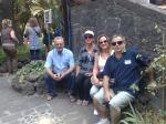 Constantino, Wanda, Sirlene e Harri nos Jardins da Casa Azul de Frida Kahlo.