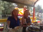 Rita e Elena no almoço de Xochimilco.