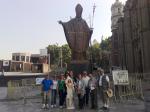 No Santuário de Guadalupe, a homenagem ao Papa João Paulo II.