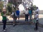 Grupo nos Jardins da Catedral de Cuernavaca.