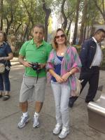 Harri e Sirlene na Cidade do México.