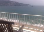 Vista do Oceano Pacífico a partir da sacada de nosso apartamento em Acapulco.
