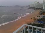 Vista da sacade de nosso apartamento da Baia de Acapulco .
