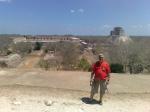 Ivan no sitio arqueológico de Uxmal.