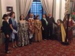 Sandra, Gessyr, Iraci e Sergio, no jantar com show em Firenze.
