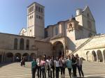 Após visita à Basílica de São Francisco, em Assis.