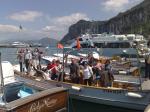 Início de nosso passeio de barco pela Ilha de Capri.