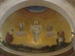 No alto do altar da Igreja da Transfiguração, no Monte Tabor.