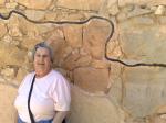 Belmira na Fortaleza de Masada.