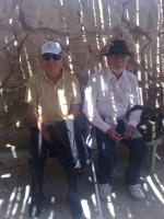 Dalcilo e Pe. Gobbi na Fortaleza de Masada.