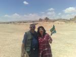 Ivan e Marisa na Fortaleza de Masada.