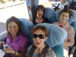Em Tel Aviv, no ônibus, rumo ao nosso hotel.