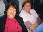 Graciosa e Elsa voando para Israel.