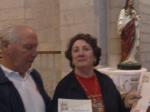 Dario e Vilma renovando os votos do matrimônio, em Nazaré.