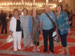 Tere, Rosalia, Rosalina, Luiz e Rosa na Mesquita de Solimão.