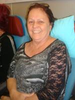 Celia em voo de volta para Tel Aviv.