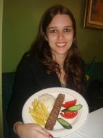 Nosso almoço: Kebab.