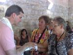 Benção para o grupo em Caná da Galiléia.