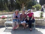 Lia, Ligia e Salete no Campo dos Pastores, em Belém.