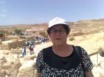 Rosalia na fortaleza de Masada.