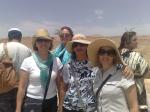 Lucy, Celina, Ângela e Suzana na fortaleza de Masada.
