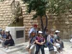 Nosso grupo e o Rei David, em Jerusalém.