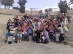 Grupo Aleluia brindando a melhor vista de Jerusalém.