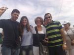 Geraldo, Luciane, Adervani e Gilberto na Barca.