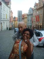 Waldir e Rosi passeando pelas ruas de Praga, capital da Rep. Tcheca.