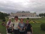 Ines, Sueli, Ligia e Neusa, no Palácio Belvedere.