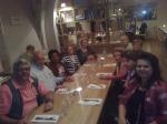 Jantar em restaurante italiano em Praga.