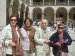 Olga, Cladis, Ines e Neusa no Castelo Wawel em Cracóvia.