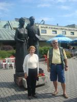 Ligia e Ivan com os pais de João Paulo II no Santuário Jasna Góra.
