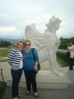Nedis e Hilda em Viena, no Palácio Belvedere.