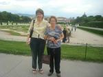 Sueli e Ligia em Viena, no Palácio Belvedere.
