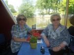 Nédis e Ilda no barco sobre o Lago Havel, a caminho de Postdam.