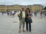 Ivan e Marisa no Palácio de Schonbrunn.