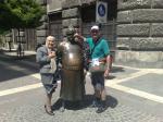 Em passeio no centro de Budapest.